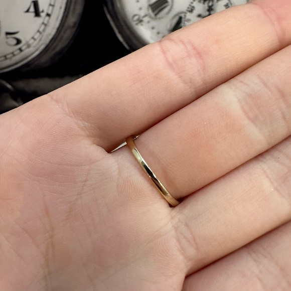 Vintage 10k Yellow Gold Sapphire and Diamond Heart Ring - Picture 6 of 6